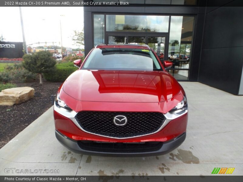 Soul Red Crystal Metallic / Black 2022 Mazda CX-30 S Premium AWD