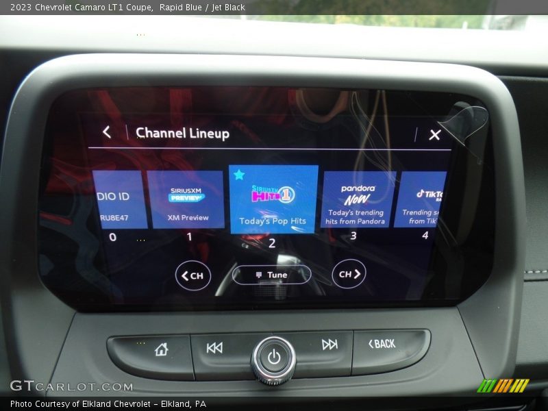 Controls of 2023 Camaro LT1 Coupe