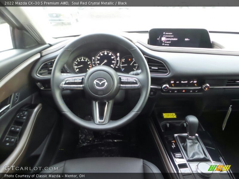 Soul Red Crystal Metallic / Black 2022 Mazda CX-30 S Premium AWD