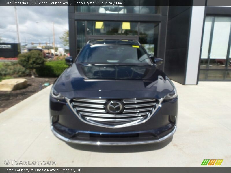 Deep Crystal Blue Mica / Black 2023 Mazda CX-9 Grand Touring AWD