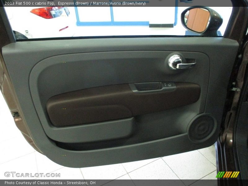 Espresso (Brown) / Marrone/Avorio (Brown/Ivory) 2013 Fiat 500 c cabrio Pop