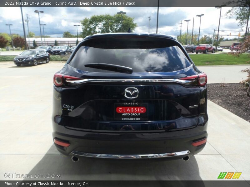 Deep Crystal Blue Mica / Black 2023 Mazda CX-9 Grand Touring AWD