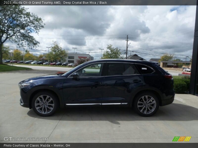 Deep Crystal Blue Mica / Black 2023 Mazda CX-9 Grand Touring AWD