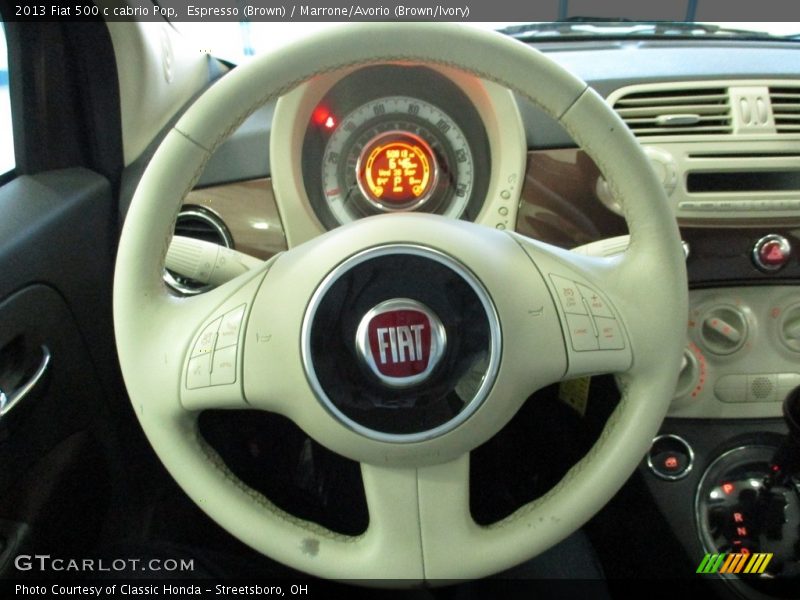 Espresso (Brown) / Marrone/Avorio (Brown/Ivory) 2013 Fiat 500 c cabrio Pop