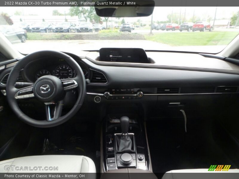 Platinum Quartz Metallic / White 2022 Mazda CX-30 Turbo Premium AWD