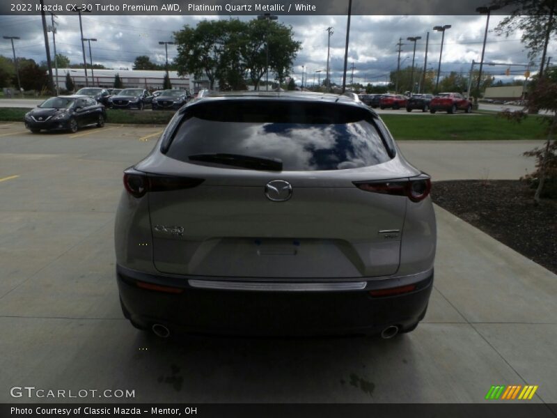 Platinum Quartz Metallic / White 2022 Mazda CX-30 Turbo Premium AWD