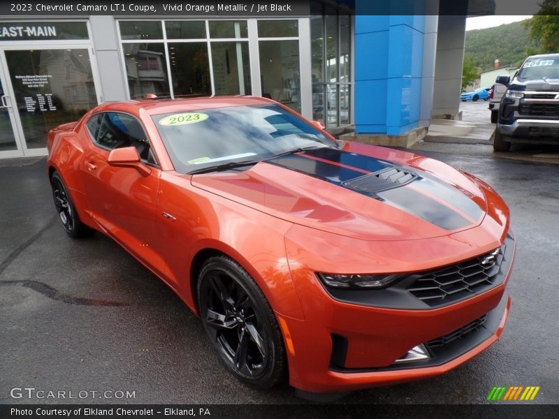 Vivid Orange Metallic / Jet Black 2023 Chevrolet Camaro LT1 Coupe