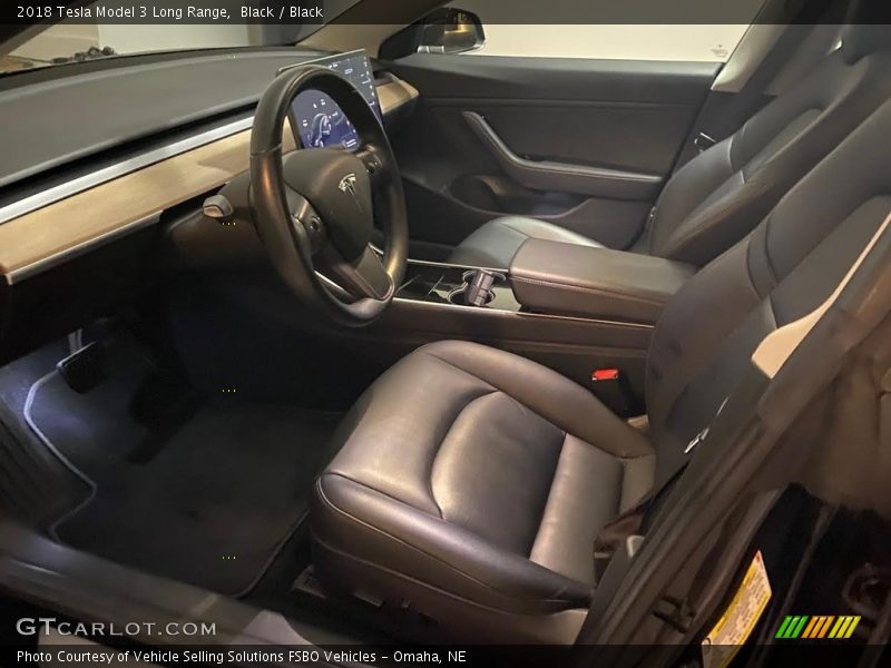 Front Seat of 2018 Model 3 Long Range