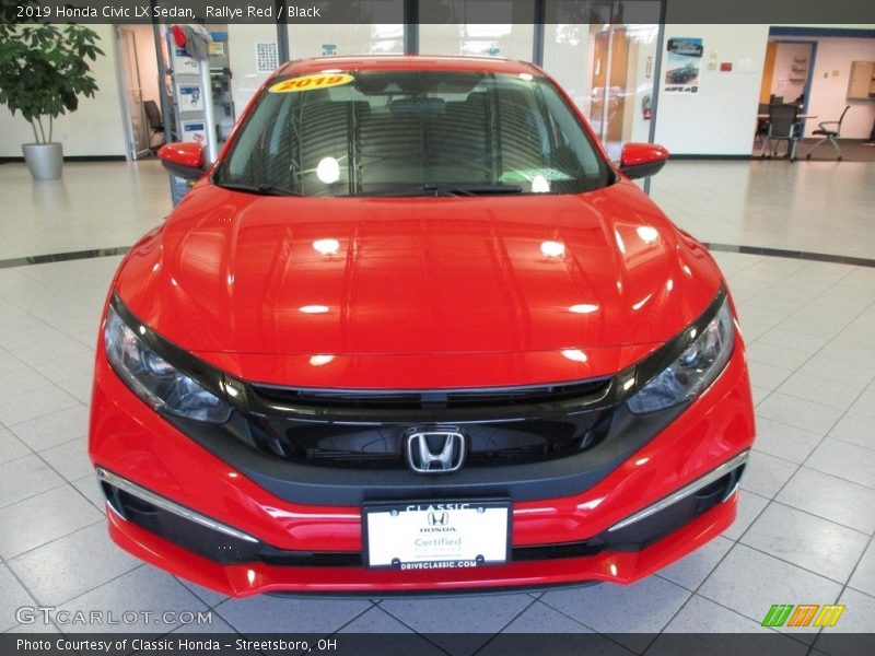 Rallye Red / Black 2019 Honda Civic LX Sedan