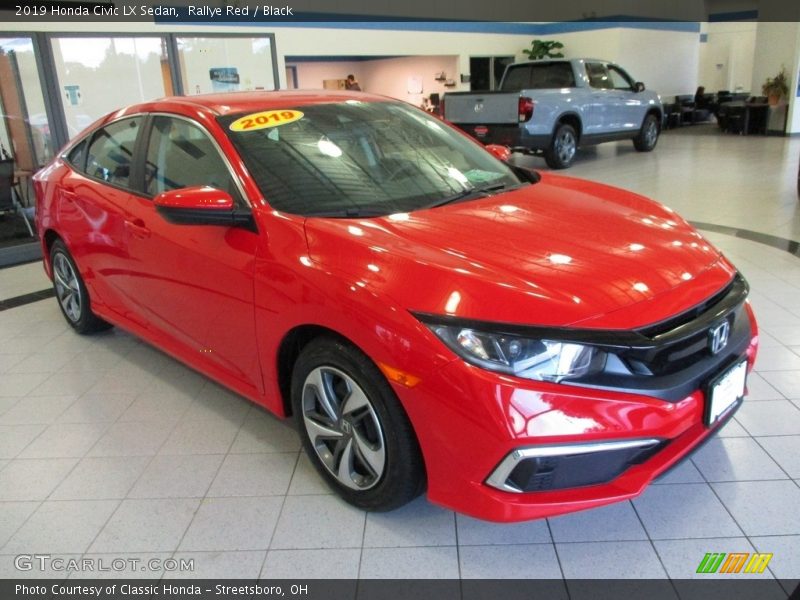 Rallye Red / Black 2019 Honda Civic LX Sedan