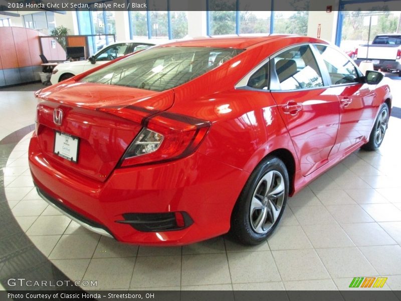 Rallye Red / Black 2019 Honda Civic LX Sedan