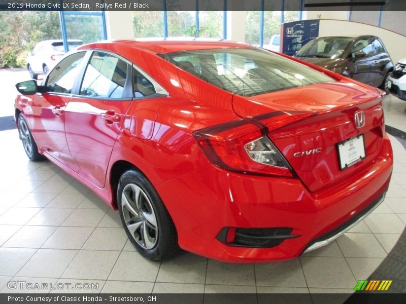 Rallye Red / Black 2019 Honda Civic LX Sedan