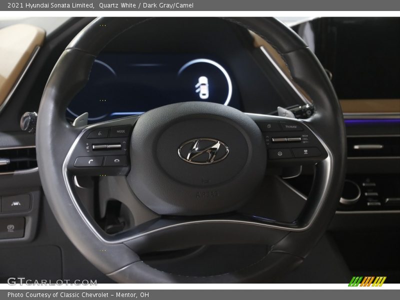 Quartz White / Dark Gray/Camel 2021 Hyundai Sonata Limited