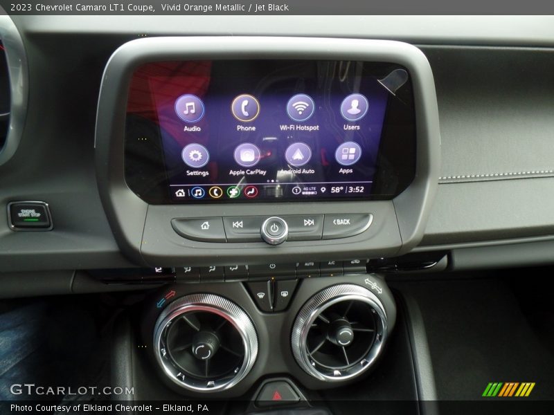 Controls of 2023 Camaro LT1 Coupe