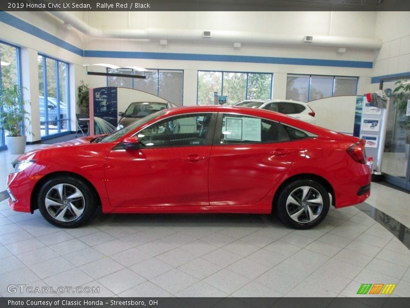 Rallye Red / Black 2019 Honda Civic LX Sedan