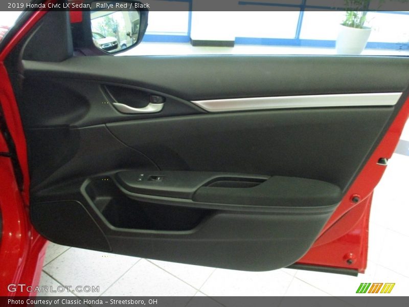 Rallye Red / Black 2019 Honda Civic LX Sedan