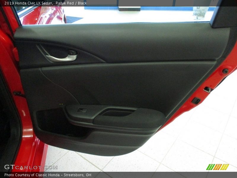 Rallye Red / Black 2019 Honda Civic LX Sedan