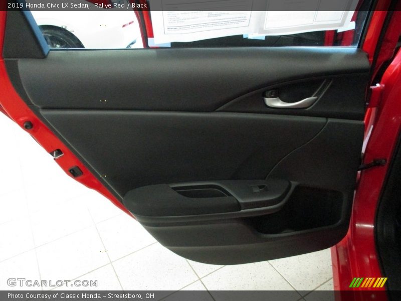 Rallye Red / Black 2019 Honda Civic LX Sedan