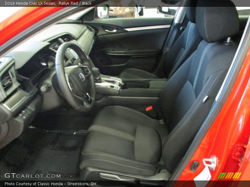 Rallye Red / Black 2019 Honda Civic LX Sedan