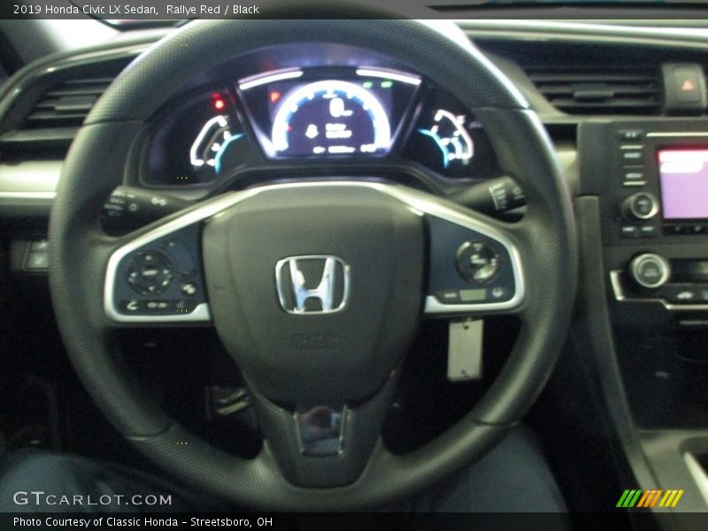 Rallye Red / Black 2019 Honda Civic LX Sedan