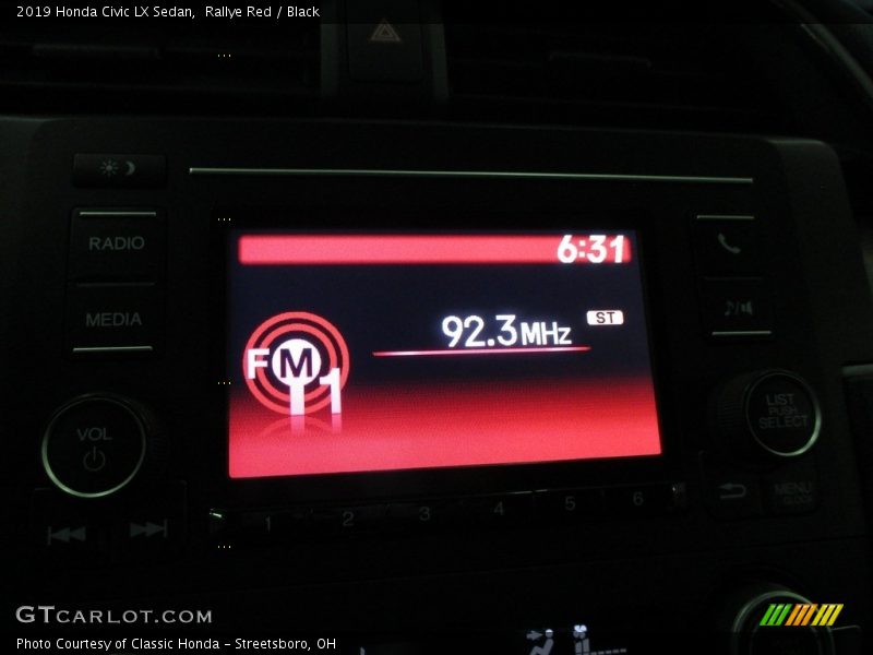 Rallye Red / Black 2019 Honda Civic LX Sedan