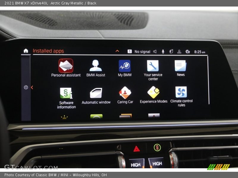 Arctic Gray Metallic / Black 2021 BMW X7 xDrive40i