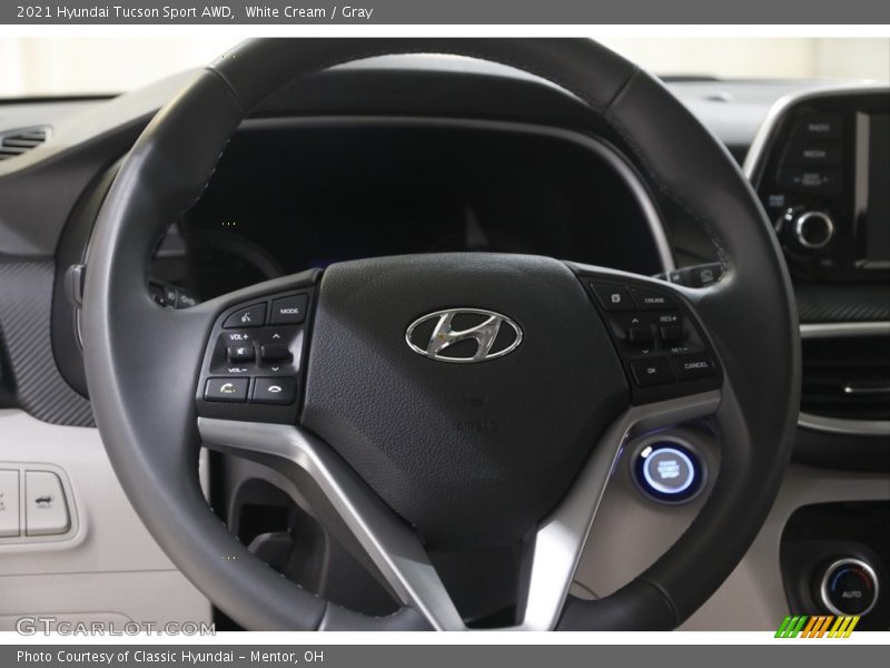 White Cream / Gray 2021 Hyundai Tucson Sport AWD