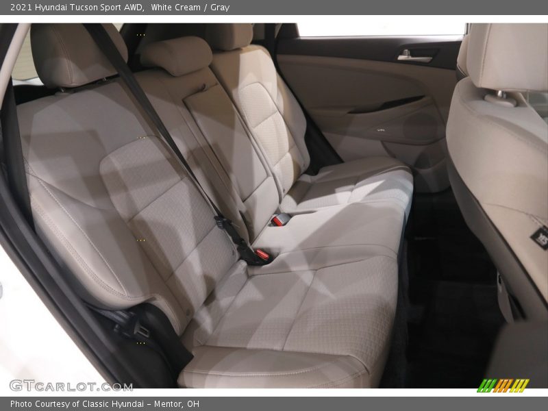 White Cream / Gray 2021 Hyundai Tucson Sport AWD