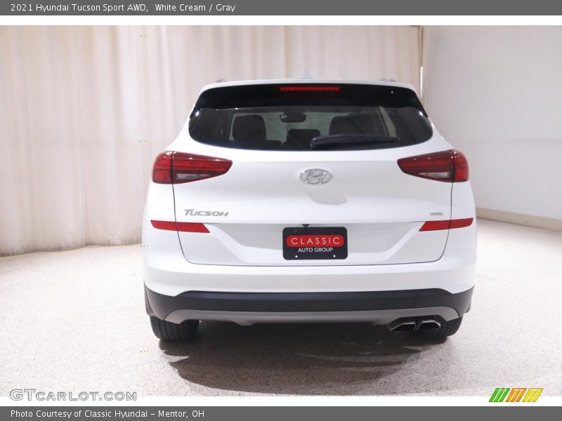 White Cream / Gray 2021 Hyundai Tucson Sport AWD