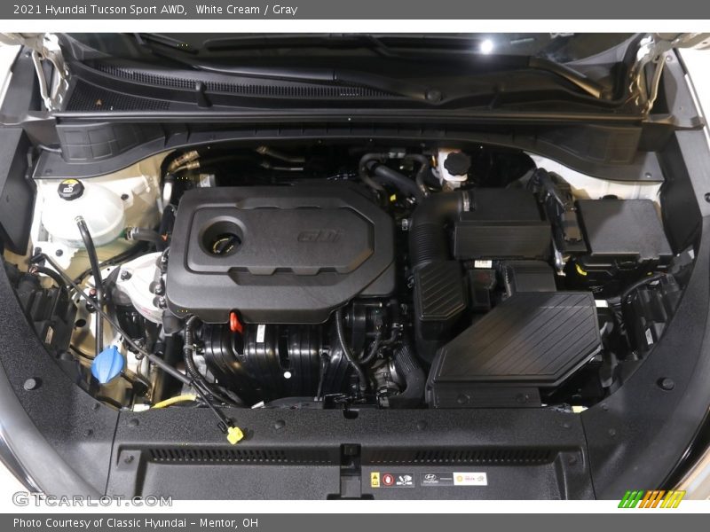 White Cream / Gray 2021 Hyundai Tucson Sport AWD