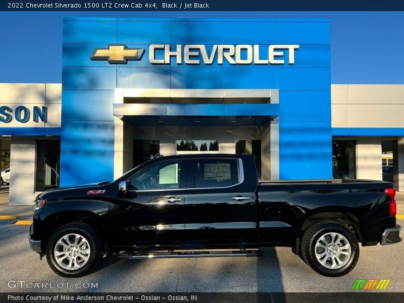 Black / Jet Black 2022 Chevrolet Silverado 1500 LTZ Crew Cab 4x4