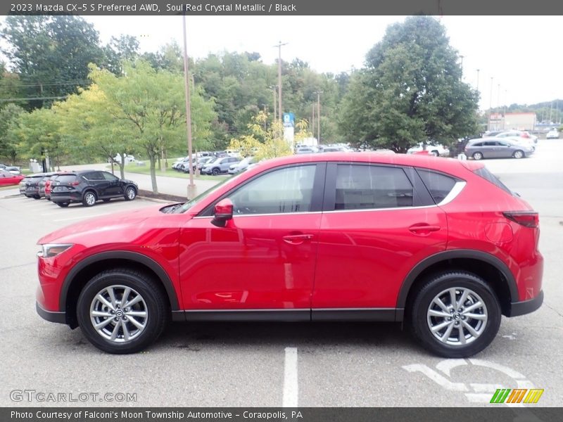Soul Red Crystal Metallic / Black 2023 Mazda CX-5 S Preferred AWD