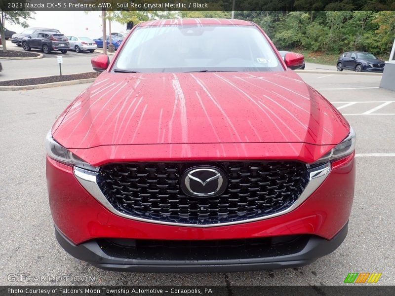 Soul Red Crystal Metallic / Black 2023 Mazda CX-5 S Preferred AWD