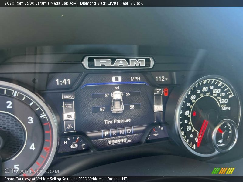 Diamond Black Crystal Pearl / Black 2020 Ram 3500 Laramie Mega Cab 4x4