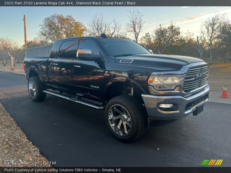 Diamond Black Crystal Pearl / Black 2020 Ram 3500 Laramie Mega Cab 4x4