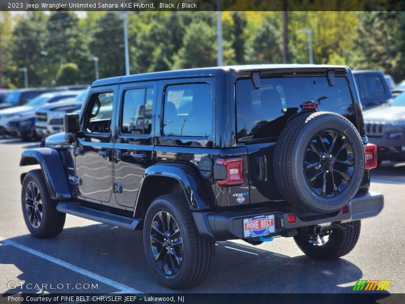 Black / Black 2023 Jeep Wrangler Unlimited Sahara 4XE Hybrid