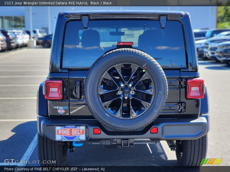 Black / Black 2023 Jeep Wrangler Unlimited Sahara 4XE Hybrid