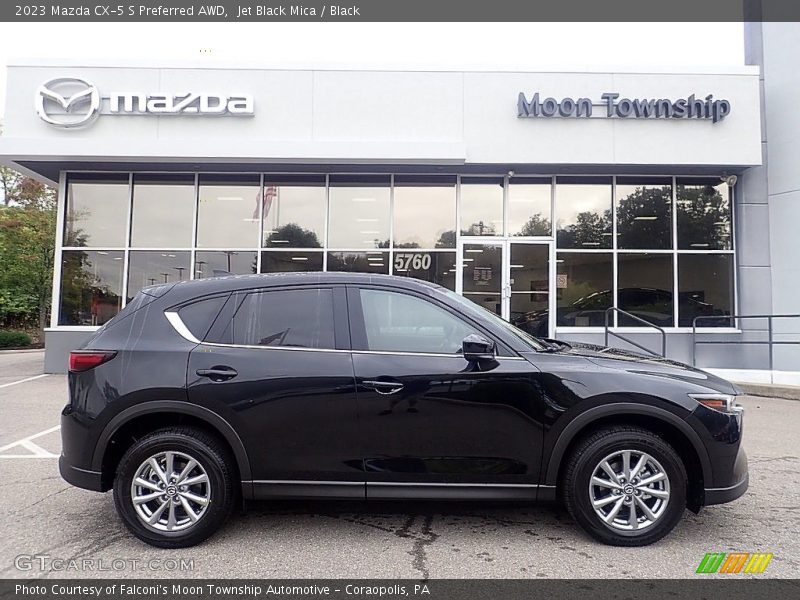 Jet Black Mica / Black 2023 Mazda CX-5 S Preferred AWD