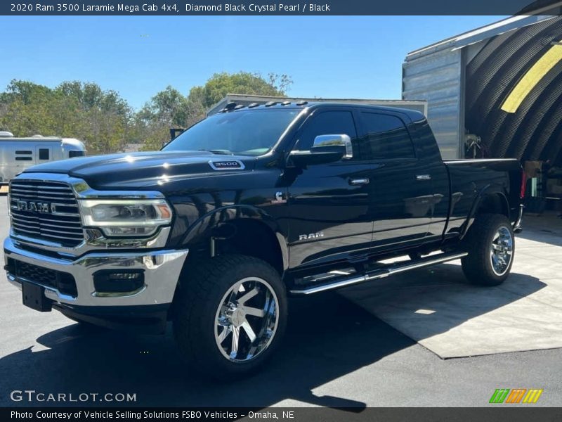 Diamond Black Crystal Pearl / Black 2020 Ram 3500 Laramie Mega Cab 4x4