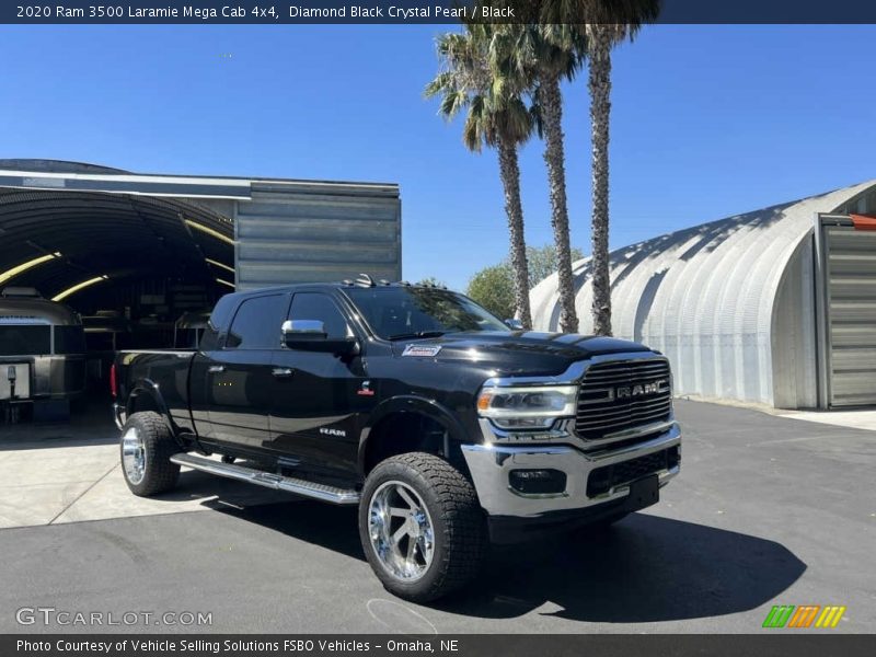 Diamond Black Crystal Pearl / Black 2020 Ram 3500 Laramie Mega Cab 4x4