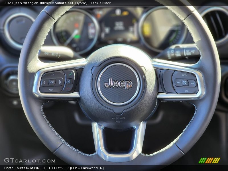 Black / Black 2023 Jeep Wrangler Unlimited Sahara 4XE Hybrid
