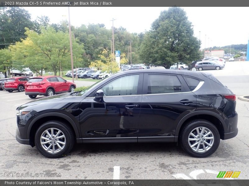 Jet Black Mica / Black 2023 Mazda CX-5 S Preferred AWD
