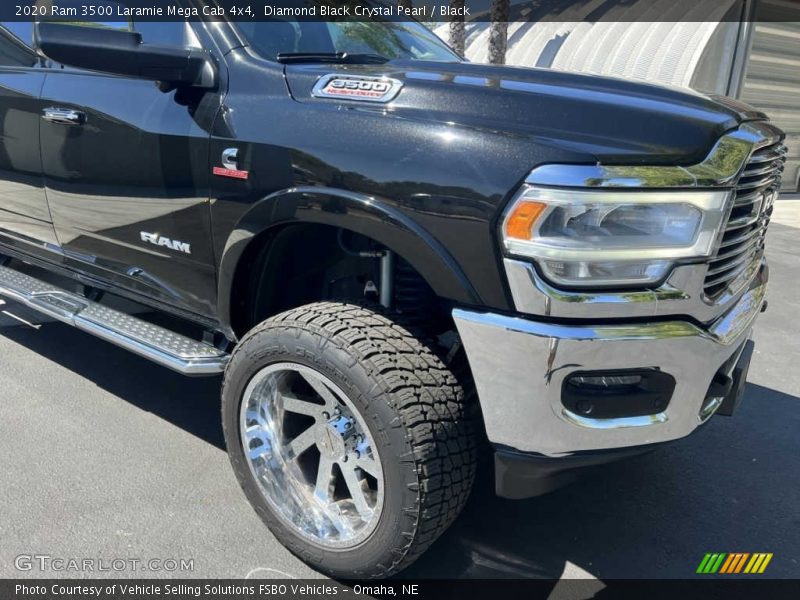 Diamond Black Crystal Pearl / Black 2020 Ram 3500 Laramie Mega Cab 4x4