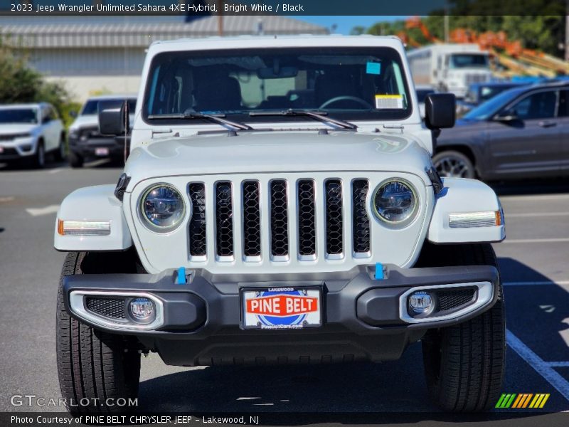 Bright White / Black 2023 Jeep Wrangler Unlimited Sahara 4XE Hybrid