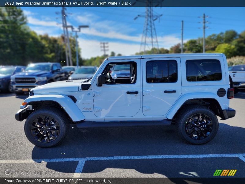 Bright White / Black 2023 Jeep Wrangler Unlimited Sahara 4XE Hybrid