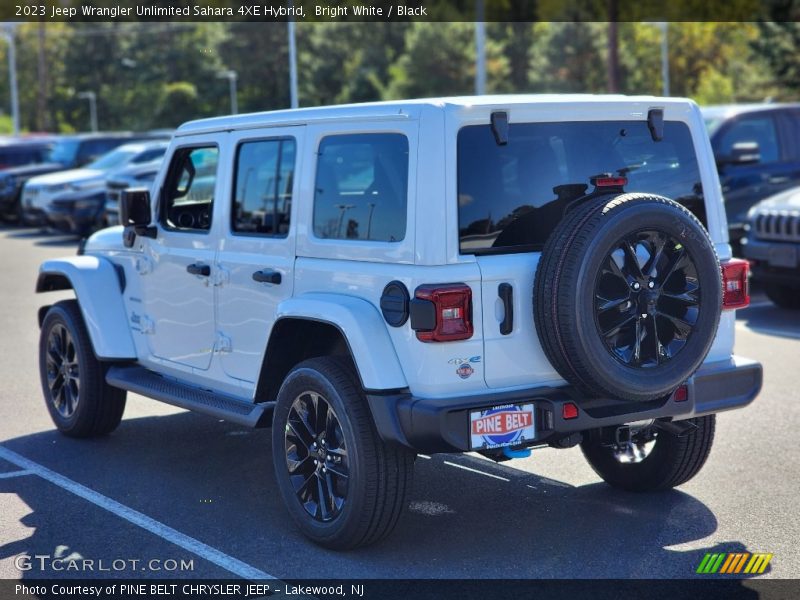 Bright White / Black 2023 Jeep Wrangler Unlimited Sahara 4XE Hybrid