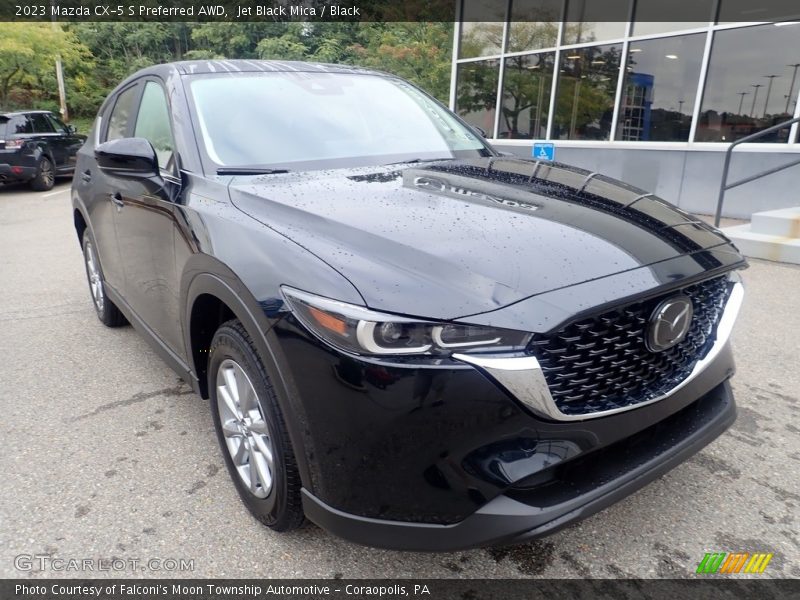 Jet Black Mica / Black 2023 Mazda CX-5 S Preferred AWD