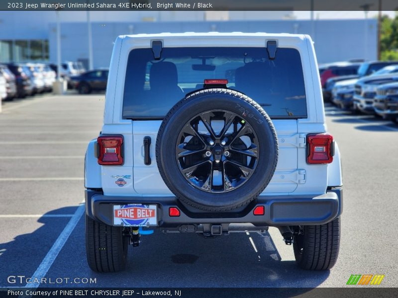 Bright White / Black 2023 Jeep Wrangler Unlimited Sahara 4XE Hybrid