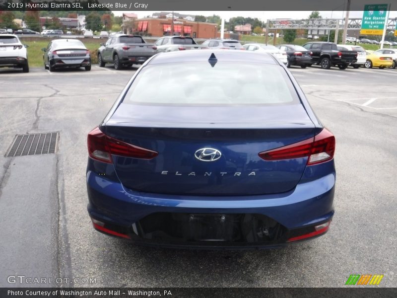 Lakeside Blue / Gray 2019 Hyundai Elantra SEL