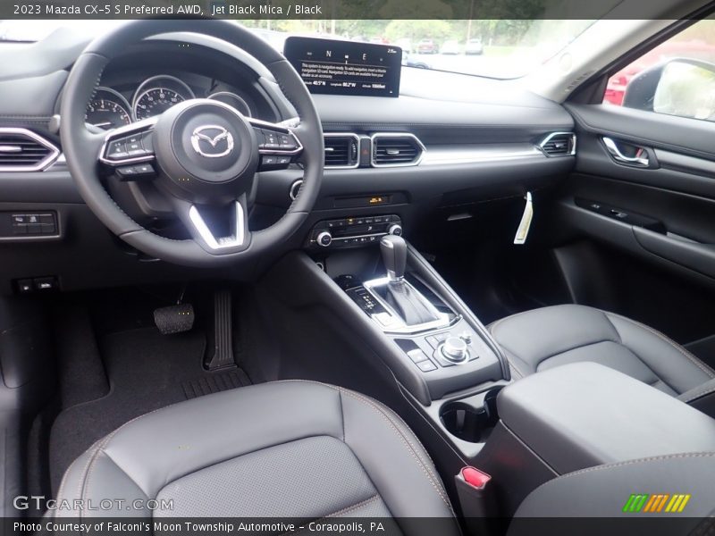 Jet Black Mica / Black 2023 Mazda CX-5 S Preferred AWD